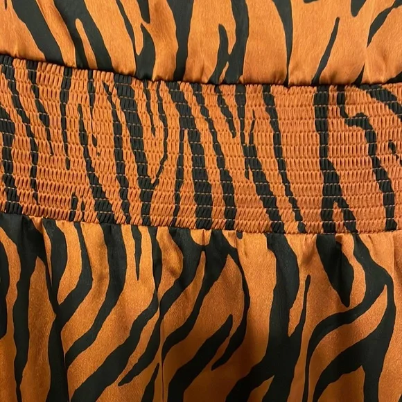 NWT Bar III - Animal Tiger Print Long Sleeve Midi Dress - Size XS - Picture 12 of 13